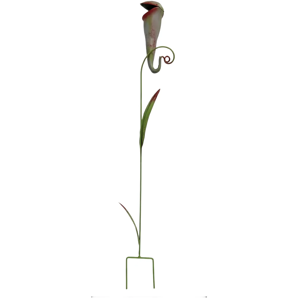 Green Iron Artificial Flower For sculpture 35 inch for Garden Outdoor Yard Patio Indoor Decor Lifelike Metal Floral Art