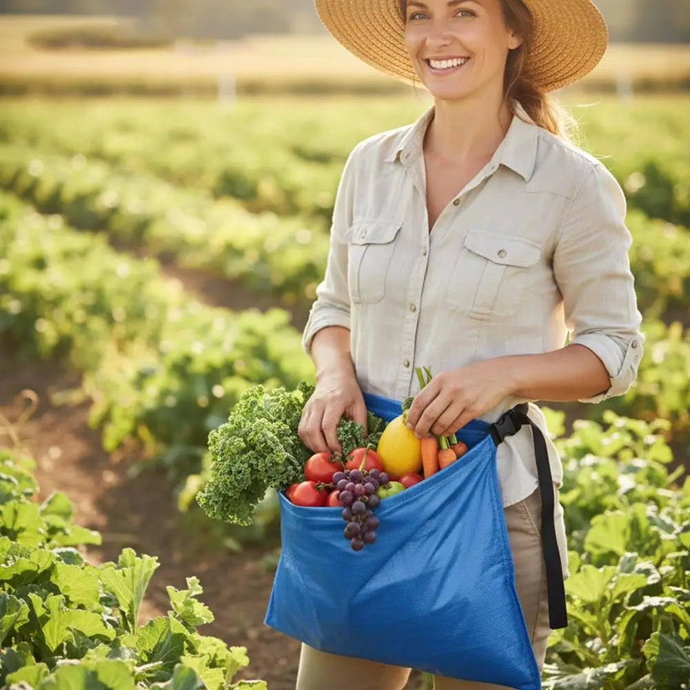 Durable Picking Apron Agricultural Waist-Tied Fruit & Vegetable Picking Bag Portable Garden Waist Bag Apple Harvest Storage Bag view 4