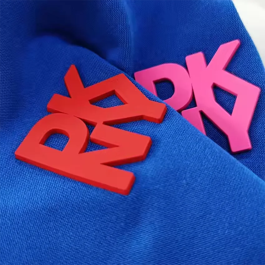 Custom Label Hot Press Logo Silicone 3D Logo Heat Transfer Label Rubber Logo for Clothing Shoes Bags