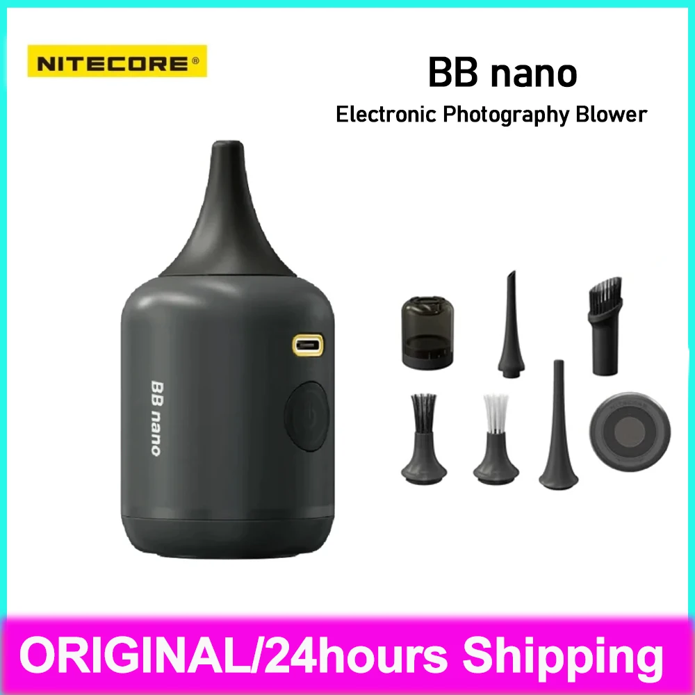 Nitecore BB nano Vaccum Dust Blower Cleaner Electronic Photography Blower Portable Air Blower for Photography Camera