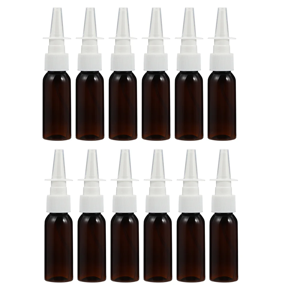 12 Pcs Spray Bottle Nasal Bottles Long Nose Portable Empty The Pet Container Refillable Sub Package