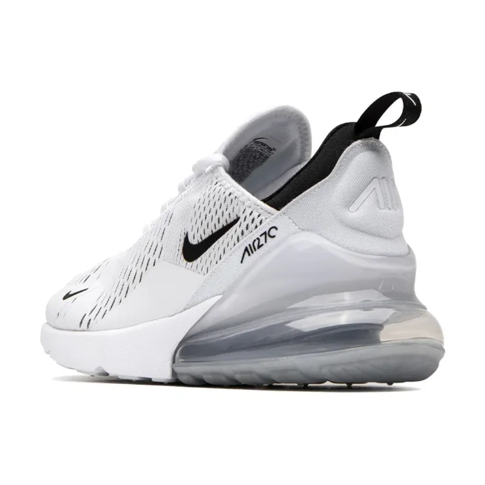 Nike-Air Max 270 Original pour Homme et Femme, Chaussures de Course Décontractées, Basses, Blanches, ChimFashion