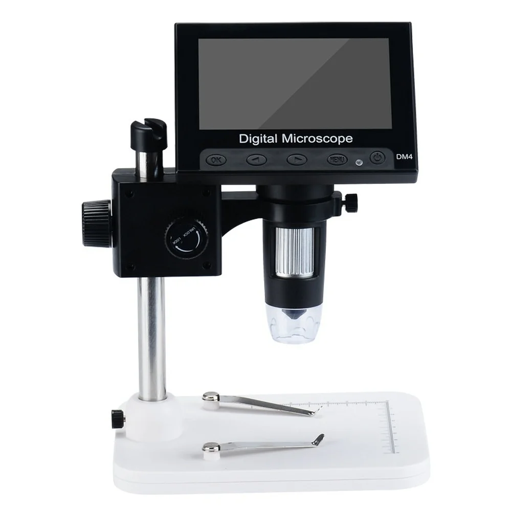 4 3inch Digital Handheld Microscope with Adjustable Brightness LEDs Suitable for Industrial Testing and Educational Use