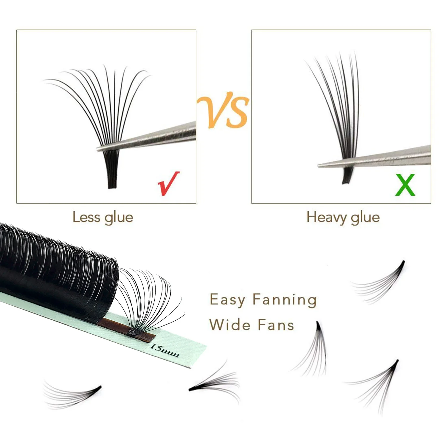 Auto Blooming Eyelash Extension Cil Natural East Fan Lashes Fake Mink lash Supplies Cilios 4D 5D Individual Classic Lash