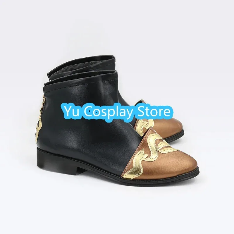 AIAI 2025Yu- Game Naraka: Bladepoint Wu Chen PU Leather Shoes Halloween Carnival Boots Cosplay Prop Custom