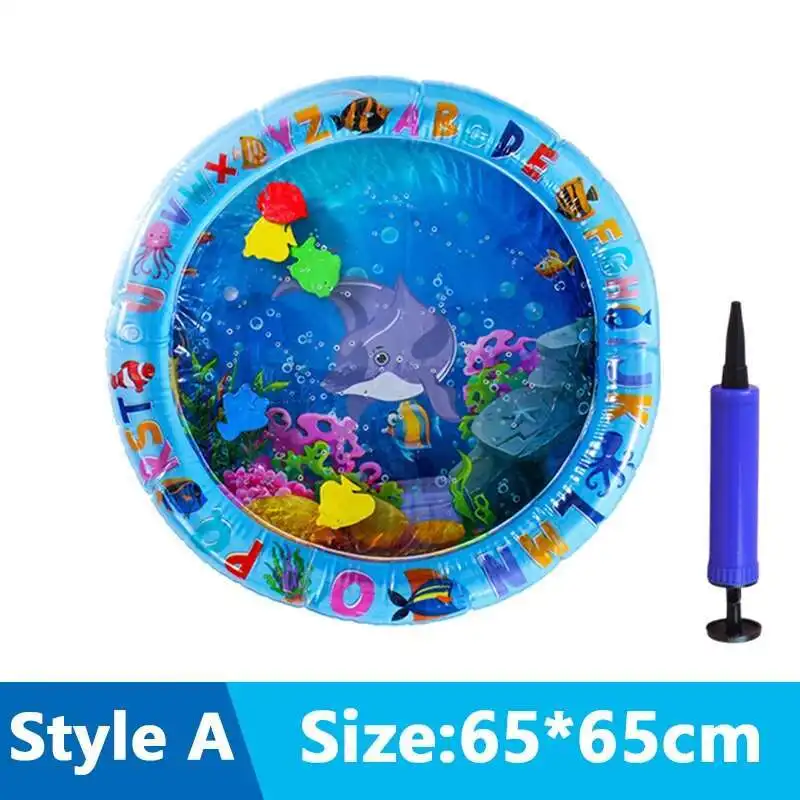Cats Sensory Water Play Mat With Fish Thickened Inflatable Water Bed Dog Pet Play Sensory Toy Water For Pet Play Interactive Fun view 5