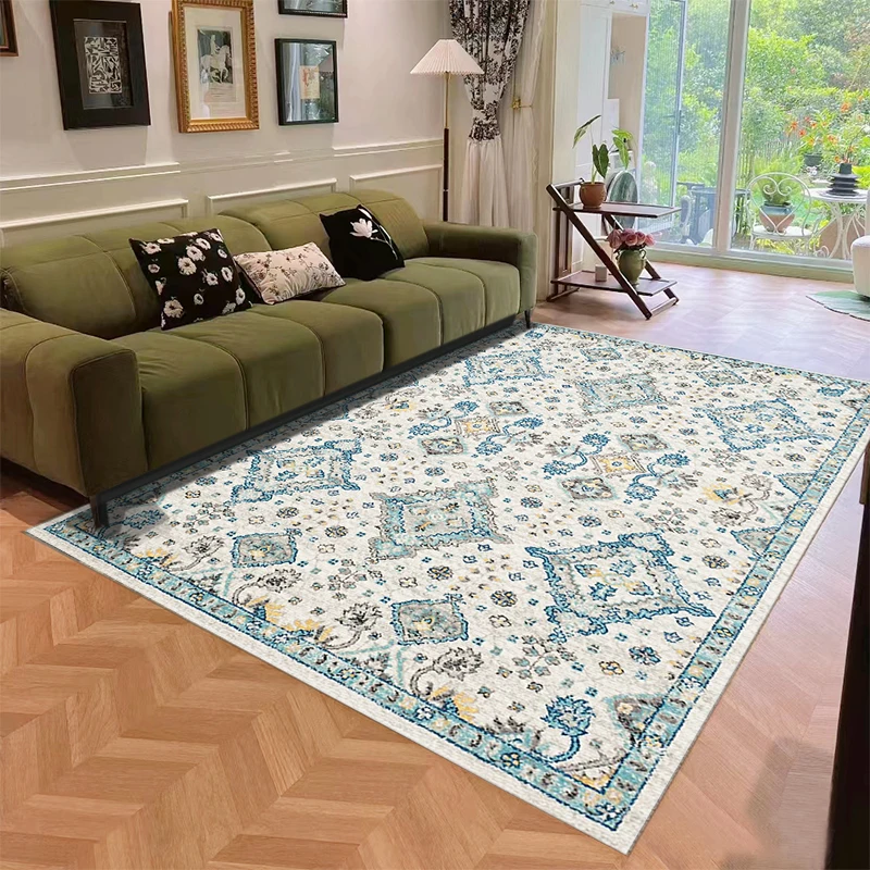 

VIKAMA Bohemian Crystal Pile Carpet Living Room Sofa Tea Table Cushion Non-slip Bedroom Dining Room Rugs Home Decoration