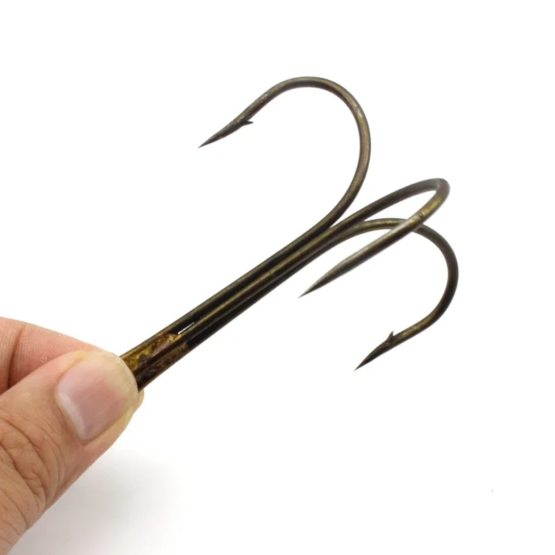 20pcs 12/0 14/0 model three anchors treble hook triple hook without feather naked barbed hook pike fishing tackle Free shipping