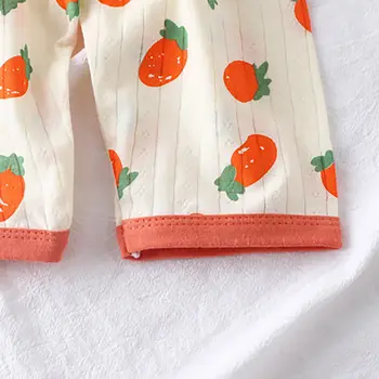 夏季兒童純棉長袖長褲睡衣套裝,柔軟透氣,卡通小熊圖案,適合空調房間穿著,男女童皆宜。 10 最佳銷售 兒童睡衣 - №1