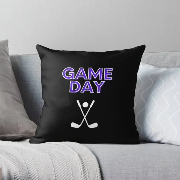 

Golf Game Day Printing Throw Pillow Cover Bedroom Car Fashion Waist Office Square Soft Cushion Bed Pillows not include One Side