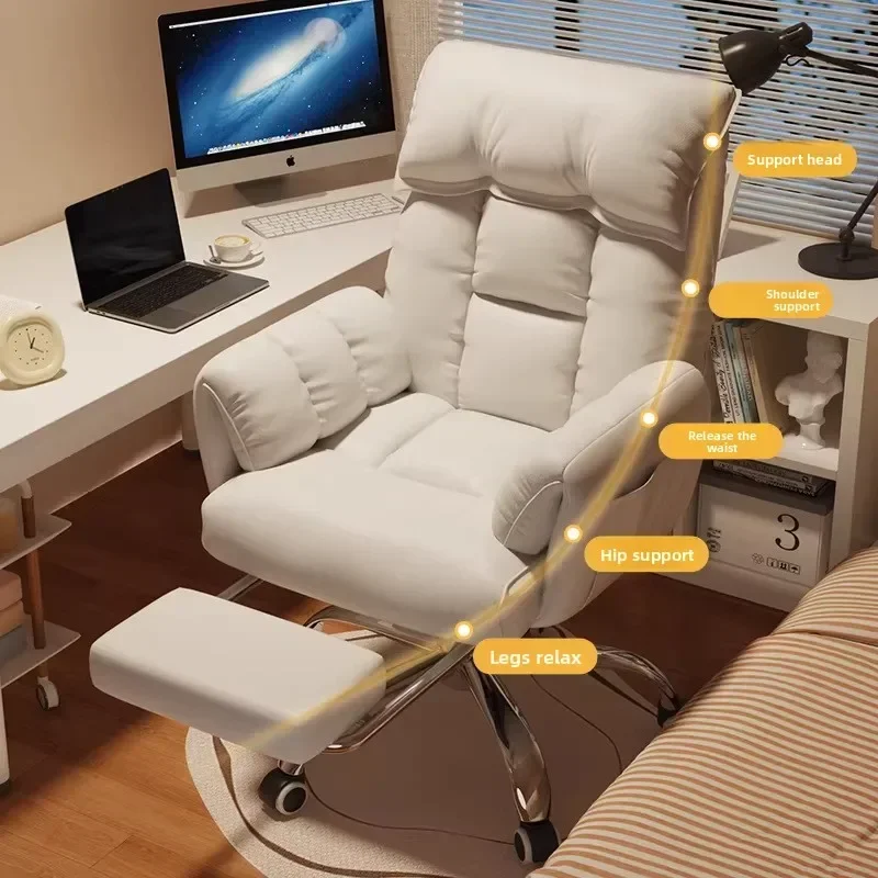 Office Desk Chair for Home Dorm Computer Chair Gaming Chair Ergonomic Gaming Chair Comfort Mesh Back Sleep Lounge Reclining