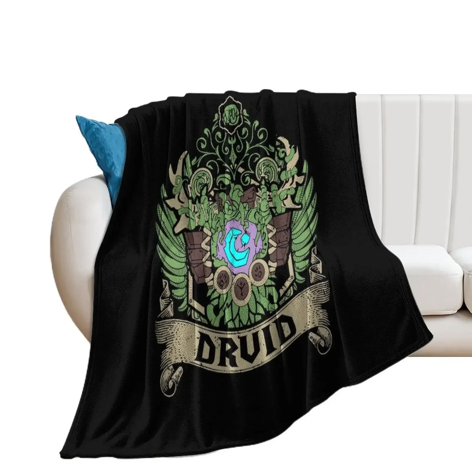 DRUID - ELITE EDITION Throw Blanket Soft Plaid Thermal Hair Blankets