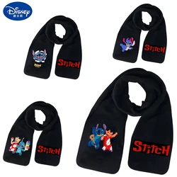 Lilo & Stitch Disney Scarfs Anime Cartoon Cute Angel Super Soft Neckerchief Warm Shawl Boys Girls Autumn Winter Kids Xmas Gift