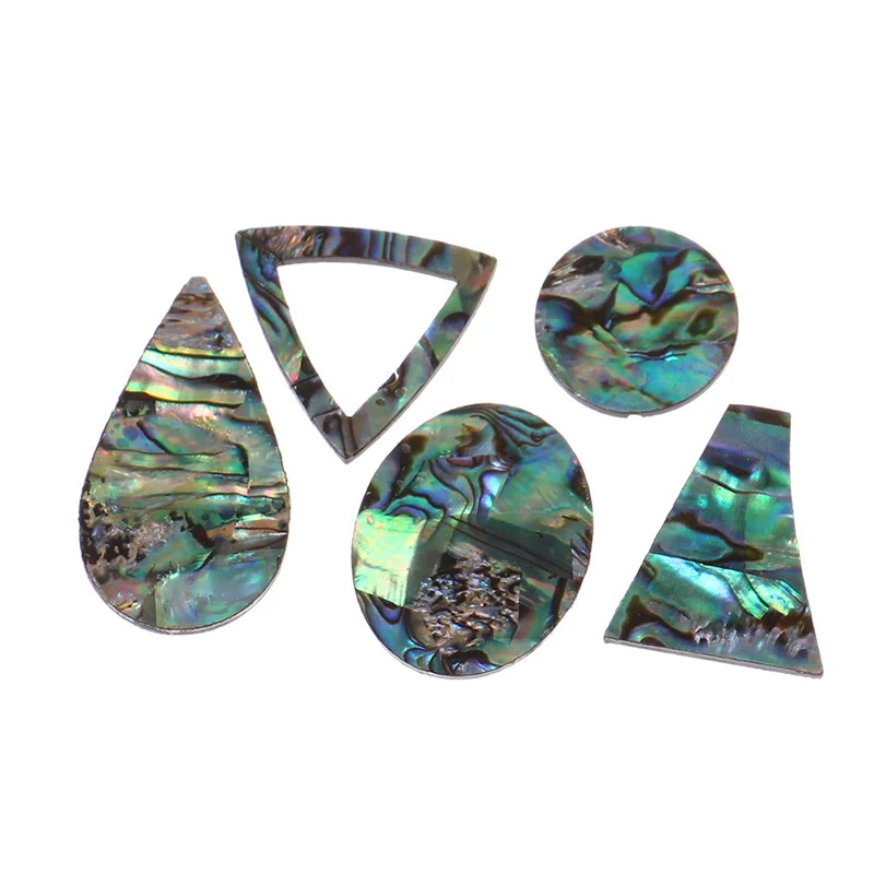 1PCS Abalone Shell Beads Natural Shell Single-sided Round Triangle Drop-shaped Jewelry Making Fashion Necklace Earrings Access