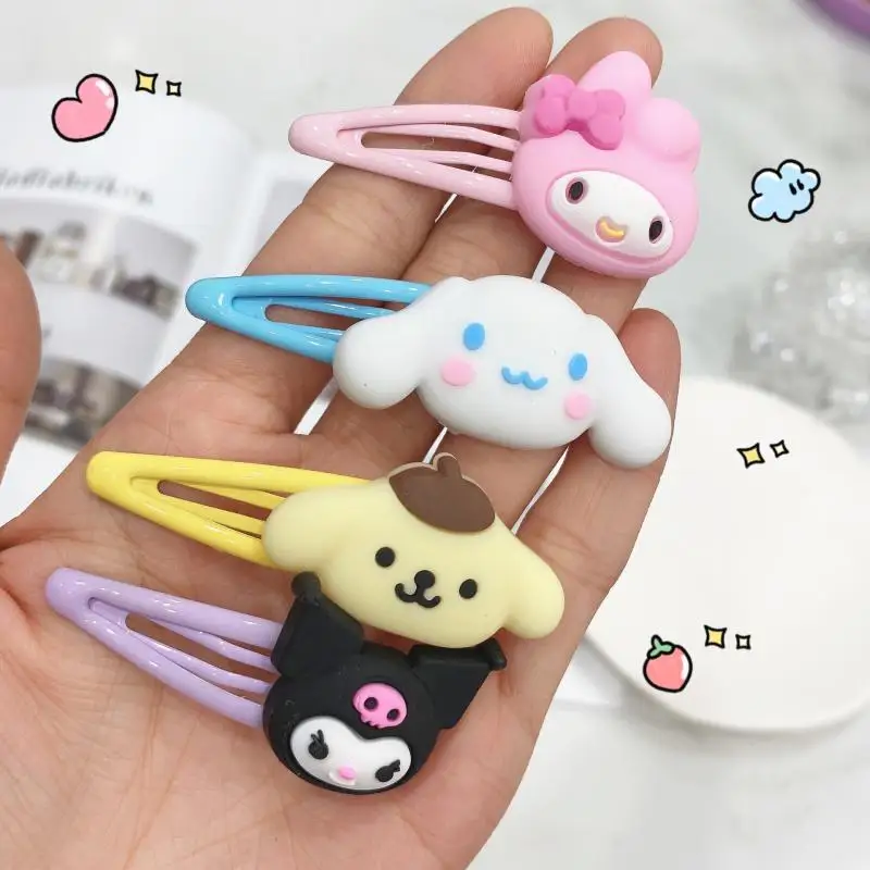 

Kawaii Anime Sanrio Bb Clamp Hello Kitty Cinnamoroll Accessorie Hair Clip Cute Cartoon Girl Broken Hair Clip Creative Girl Toy