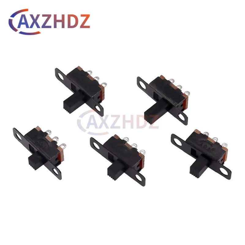 

50PCS Handle High 3/4/5/6/7MM SS12F15 VG3 VG4 VG5 VG6 VG7 Toggle Switch 3Pin 1P2T Slide Power Switch Vertical Horizontal Handle