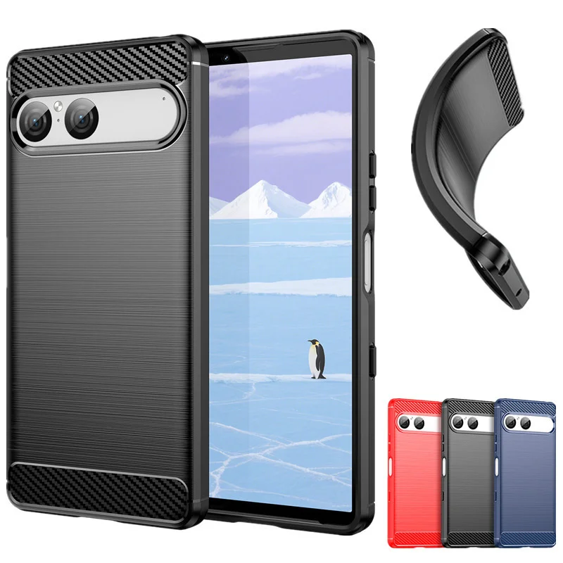 Capa TPU flexível para Sony Xperia 10 VII 1 VII Capa protetora à prova de choque Coque Capa Fundas