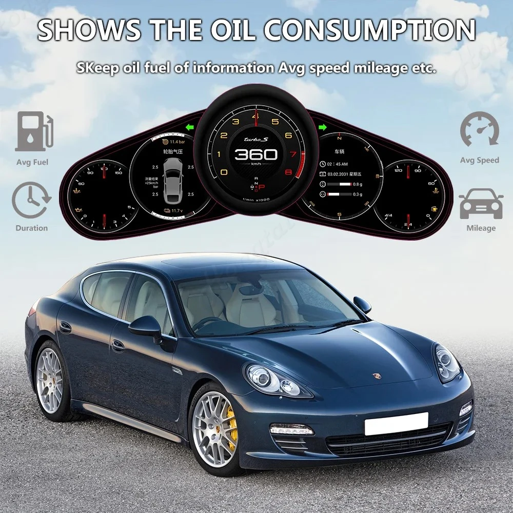 

Автомобильная приборная панель в сборе для 2010-2016 Porsche Paramela, радиоинтерактивный дисплей, панель плеера, экран прибора