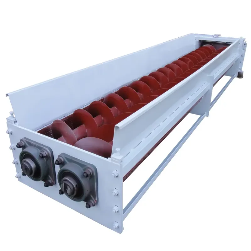 Recycling Machine 2026 Double Screw Conveyor New Design for Wood Chip Composting Twin Screw Feeder for Manufacturing Plant