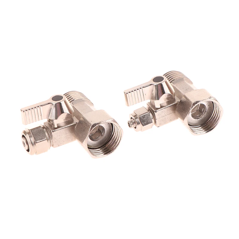 1PC Water Filter Purifier Adapter 1/2'' To 1/4" Ball Valve Faucet Tap Safe Zinc Alloy Joint Universal Valve Accessories Replace