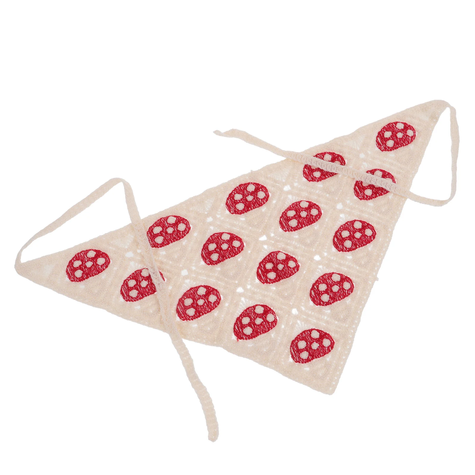 

Women Mushroom Crochet Headband Hair Bandana Scarf Decorative for Party Festival Birthday Stylish Comfortable Aesthetic