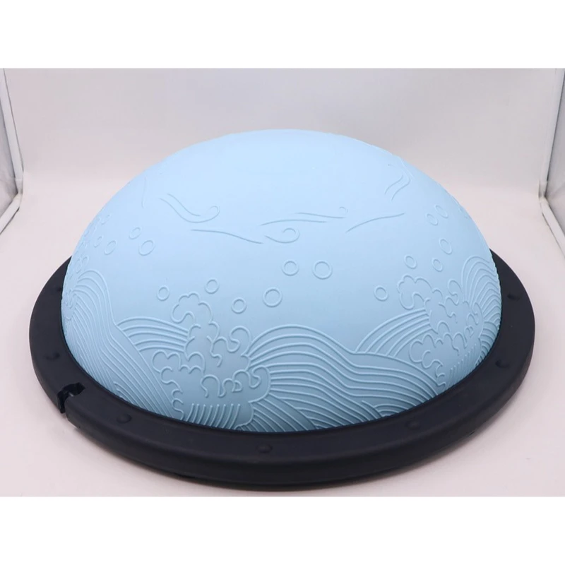 58CM Thickened Yoga Half Ball Wave Balance Hemisphere Multifunctional Pilates Fitness Sphere Home Gym Sports Training Equipment