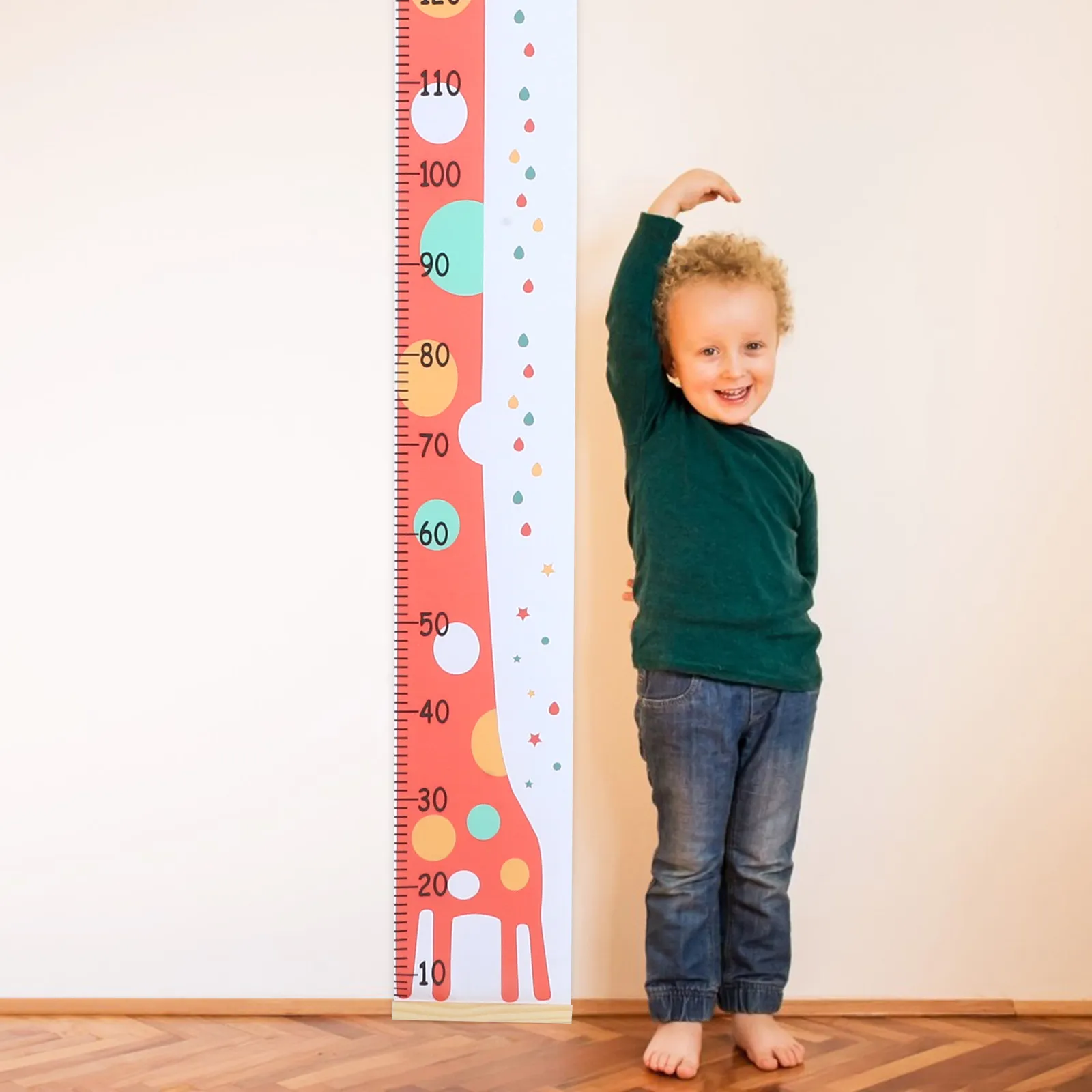 Animal Themed Height Chart Wall Hanging Growth Chart Cartoon Design 's Room Decor Measurement Ruler for Nursery