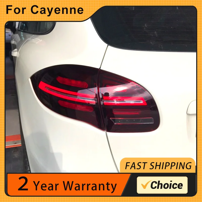 For to Porsche Cayenne tail light assembly 2011-2014 Cayenne modified LED rear tail light water steering