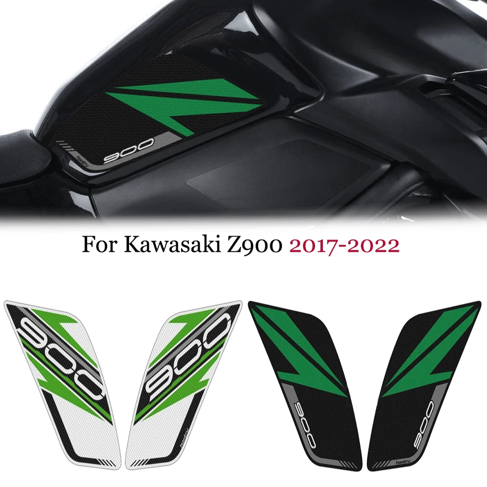 Per Kawasaki Z900 Z 900 2022 2017-2021 Moto Adesivi antiscivolo Lato Rilievo del Carro Armato di Protezione Ginocchio Grip