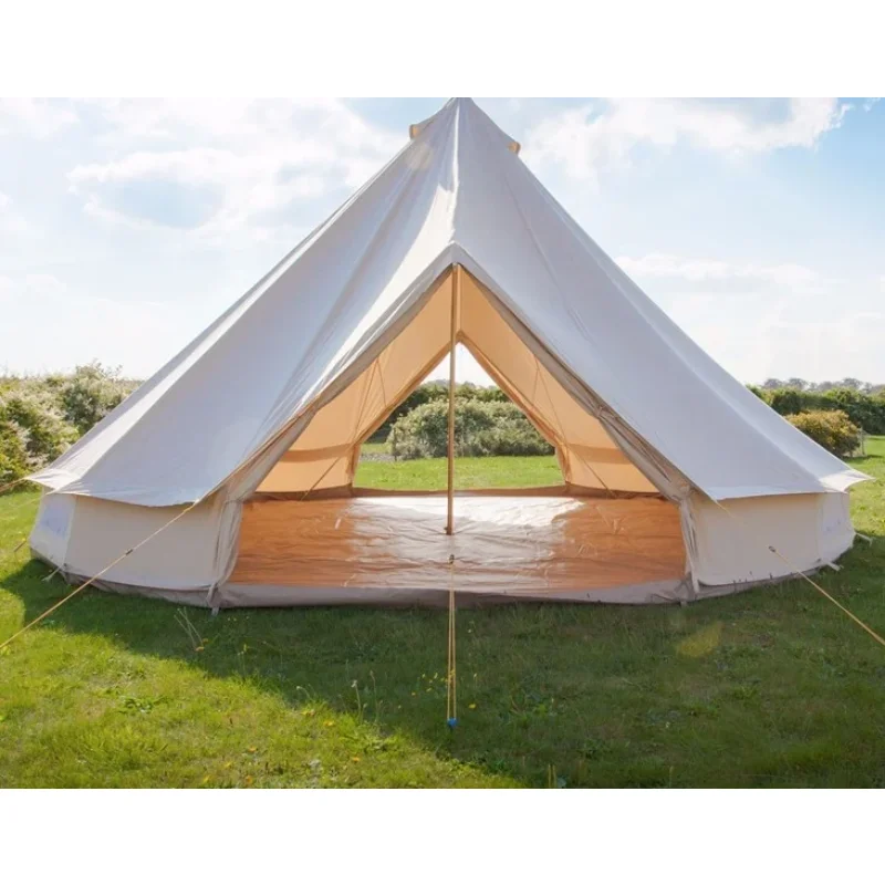 3M 4M 5M 6M Outdoor camping for family cotton canvas bell tent