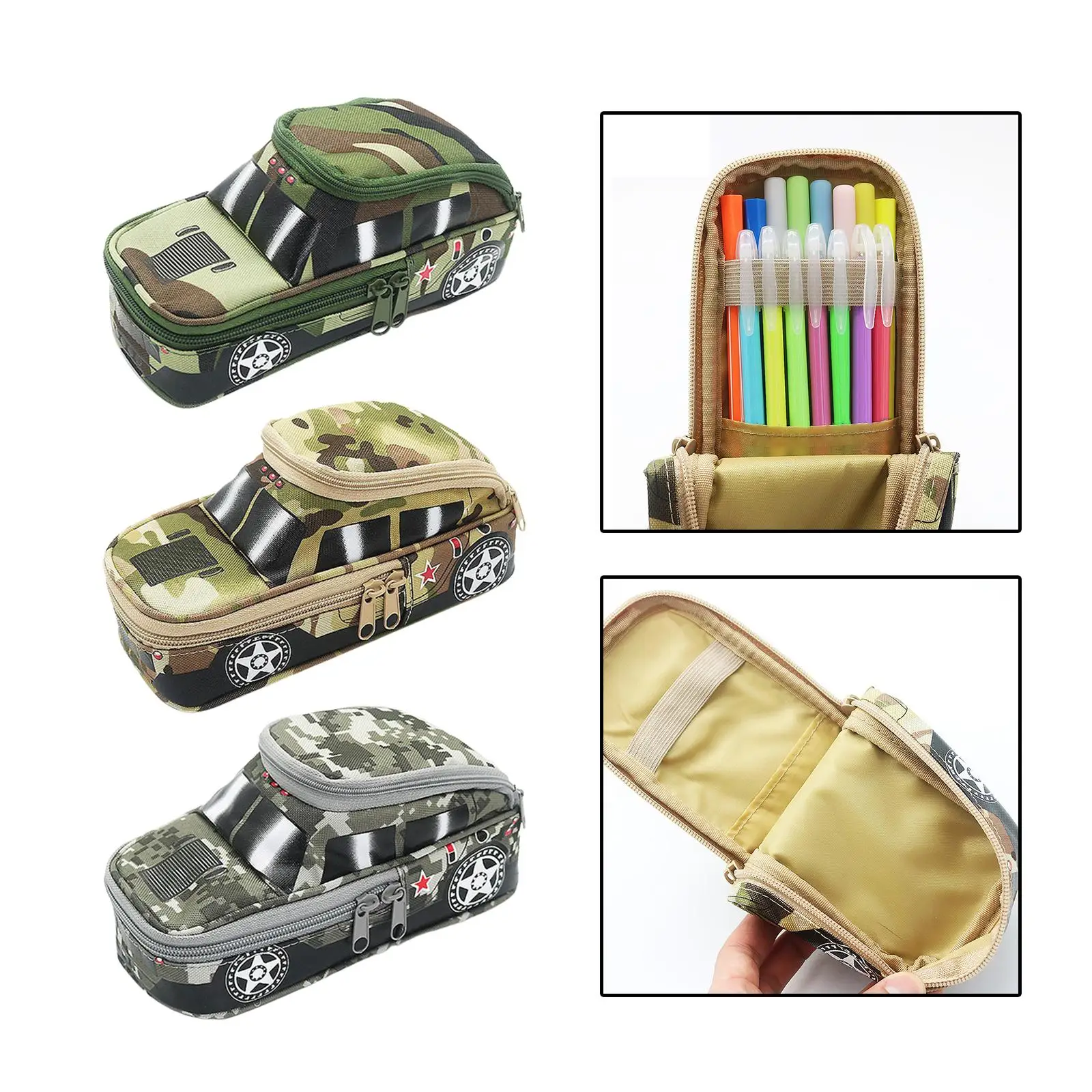 

Pen Case Lightweight Stationery Box Multifunction Portable Pen Pouch Pencil Bag
