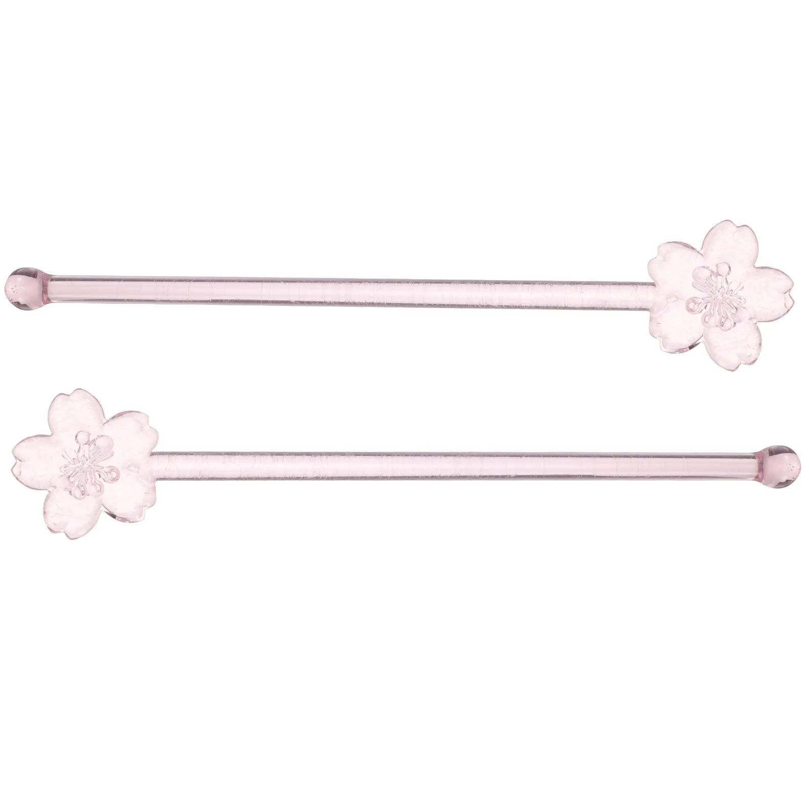 

2Pcs Glass Coffee Stir Sticks Reusable Cocktail Mixing Rods for Coffee Juice Iced Tea Wine Bar Drink Accessories
