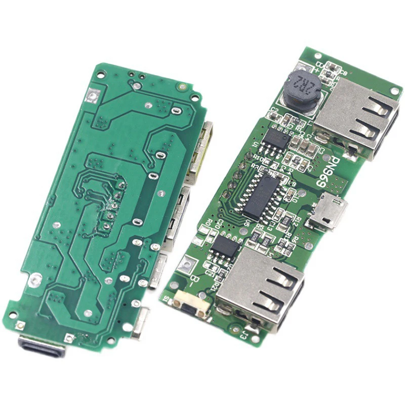 LED Dual USB 5V 2.4A Micro/Type-C USB Mobile Power Bank 18650 Charging Module Lithium Battery Charger Board Circuit Protection