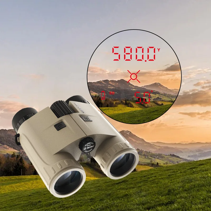 High Precision Laser Rangefinder Binoculars with SD/HD/VD Mode for Hunting Shooting