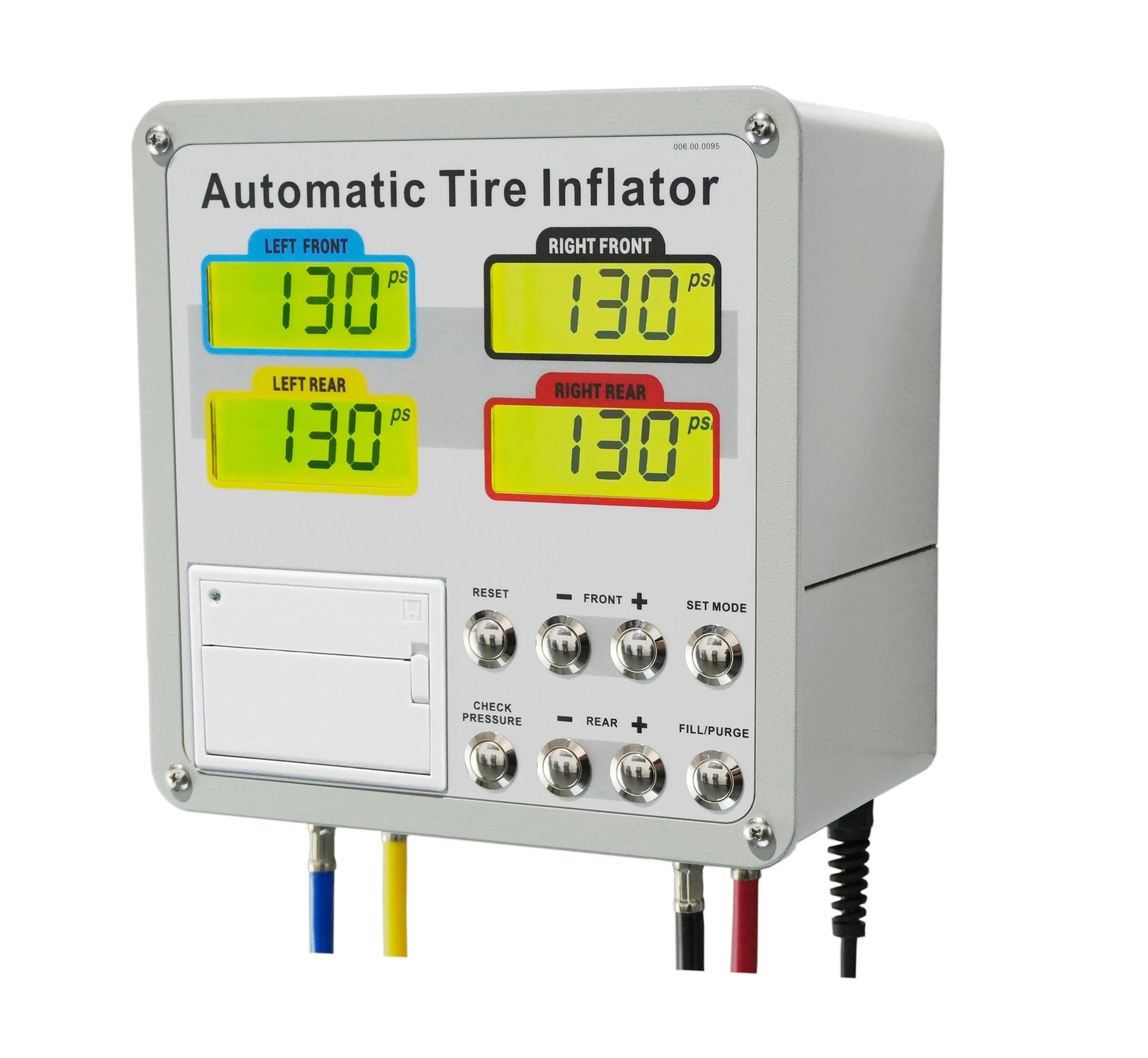 G5 Wall Mounted Fully Automatic Tires Inflator with Digital 4-LCD Display and Pressure Monitor Air Pumps for 4-Tyres Inflation