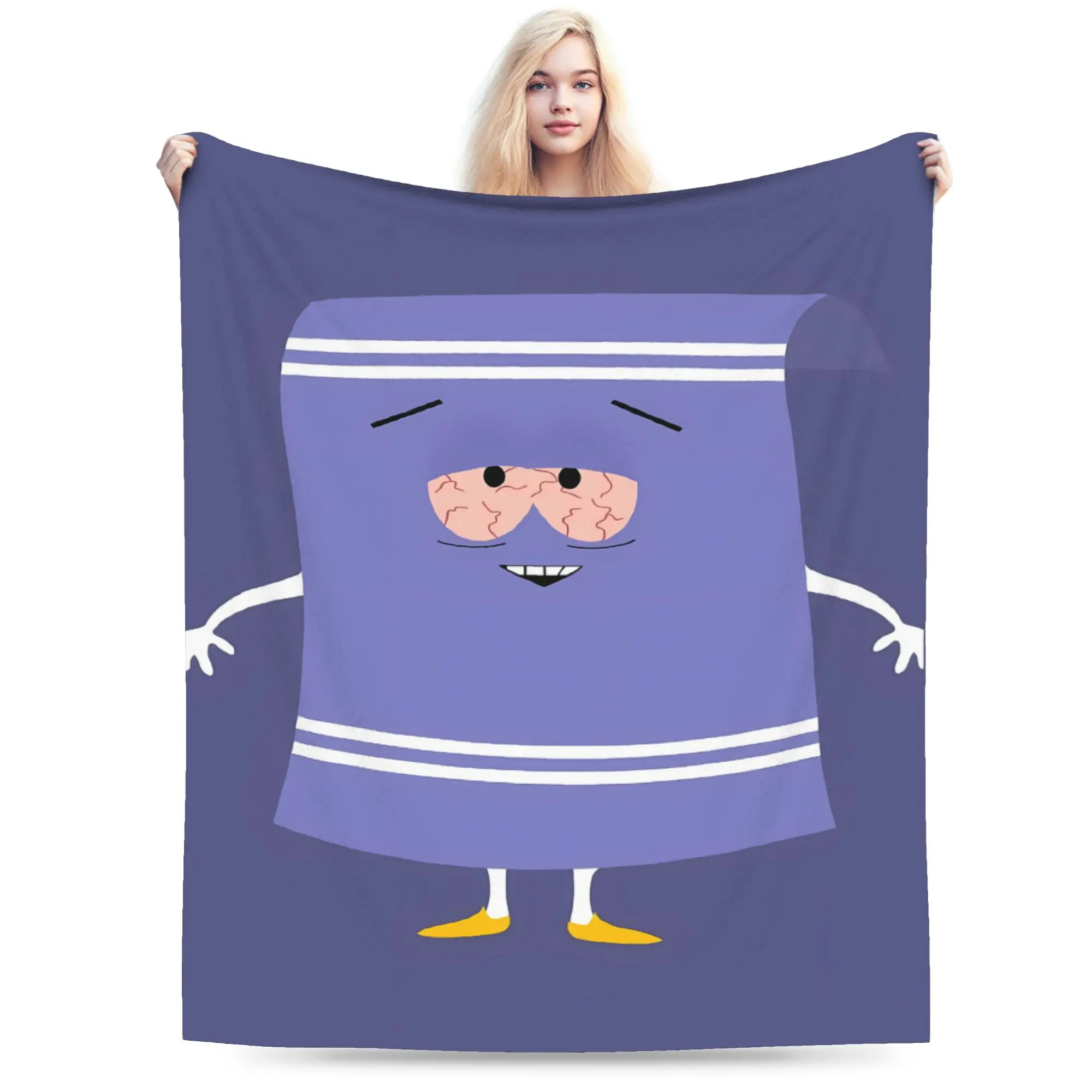 South Parks Towelie Soft Warm Blankets  Girls Boys Plush Throw Blanket Fluffy Couch Chair Flannel Bedspread Sofa Bed Cover