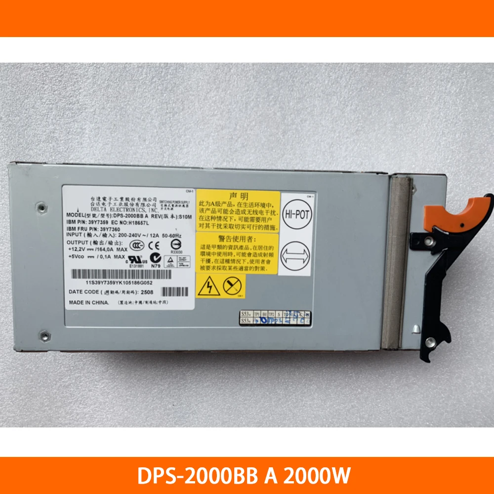 Server Power Supply For DPS-2000BB A 2000W 39Y7359 39Y7360 74P4452 74P4453 39Y7351 39Y7352 24R2710 24R2711