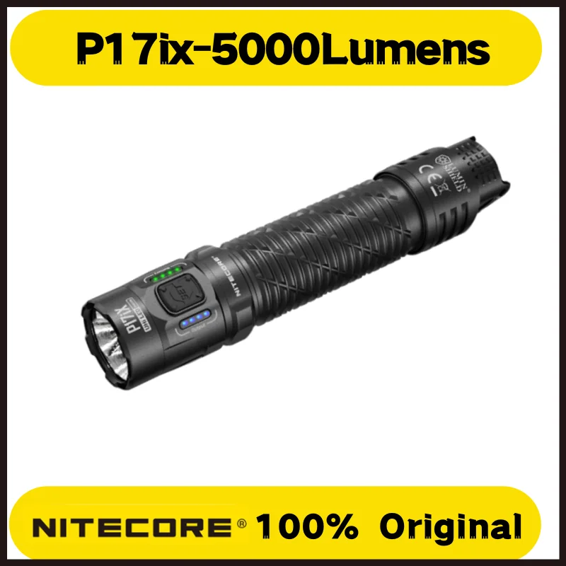 Оригинальный тактический светодиодный фонарь P17ix NITECORE с зарядкой через USB-C, 5500 люмен, с аккумулятором