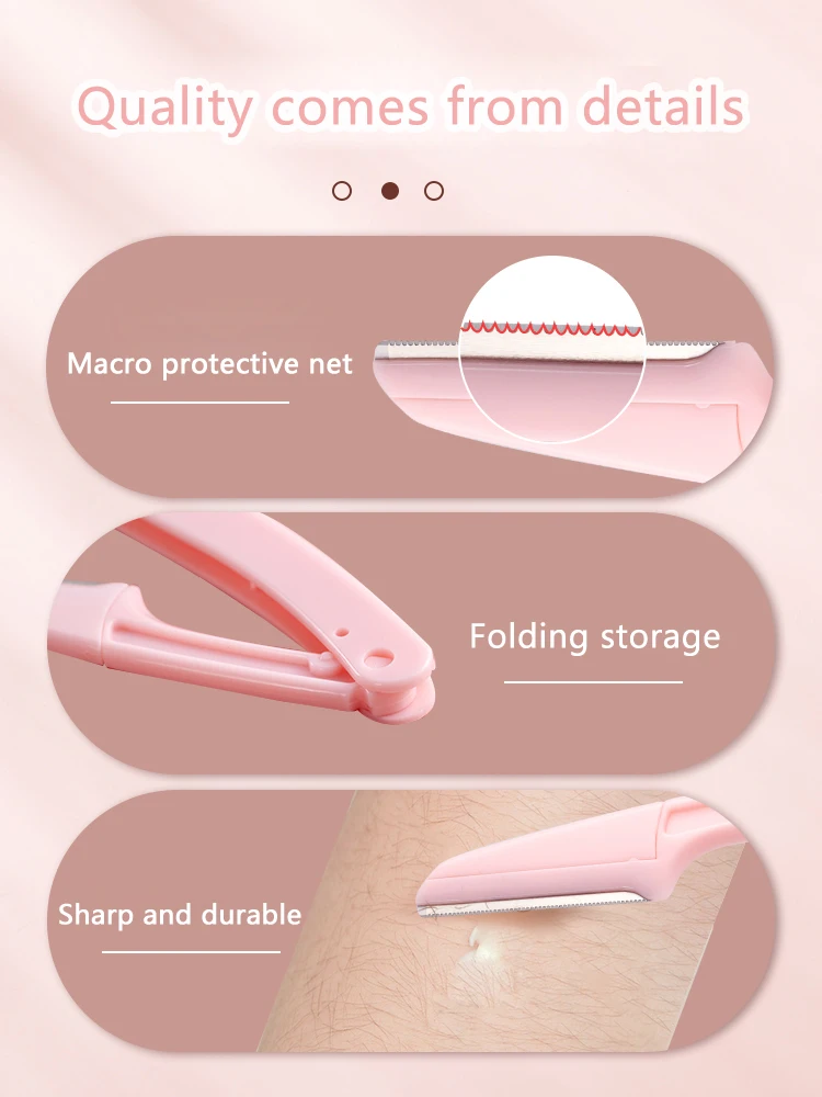 Aparador de sobrancelha lâmina barbeador portátil rosto navalha olho sobrancelha depilação cortadores de remoção de pêlos navalha de segurança ferramentas de maquiagem