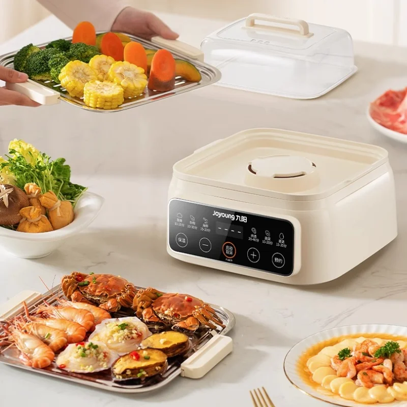 

Мини-автоматическая интегрированная электрическая пароварка, многослойная для домашнего завтрака, маленькая пароварка из нержавеющей стали 304, защита от сухого горения