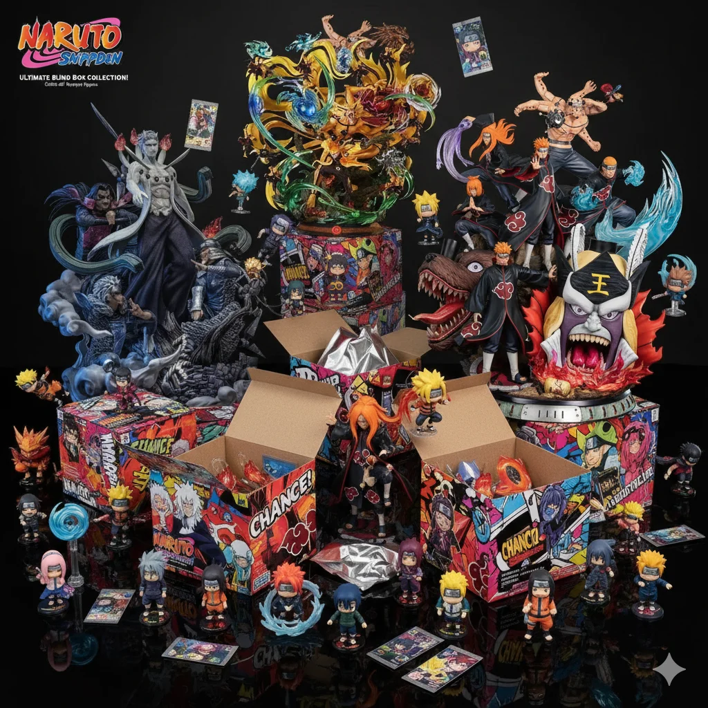 2026 ناروتو صندوق أعمى صندوق محظوظ شخصيات كرتونية 15 إلى 30 سنتيمتر تحصيل نموذج الدمى كاكاشي هاتاكي ساسوكي اوتشيها مجموعات الالعاب لمحبي
