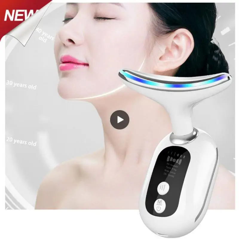 

Skin Rejuvenation Massager Anti-aging Face Lift And Firming Import Massage Remove Neck Wrinkles Colorful Light Home Beauty Inst