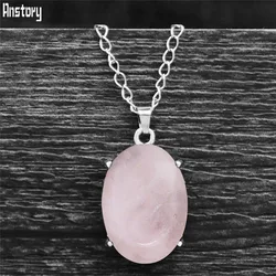 Vintage Natural Quartz Jades Amethysts Claw Pendant Necklaces Antique Silver Plated Stone Unakite Fashion Women Jewelry