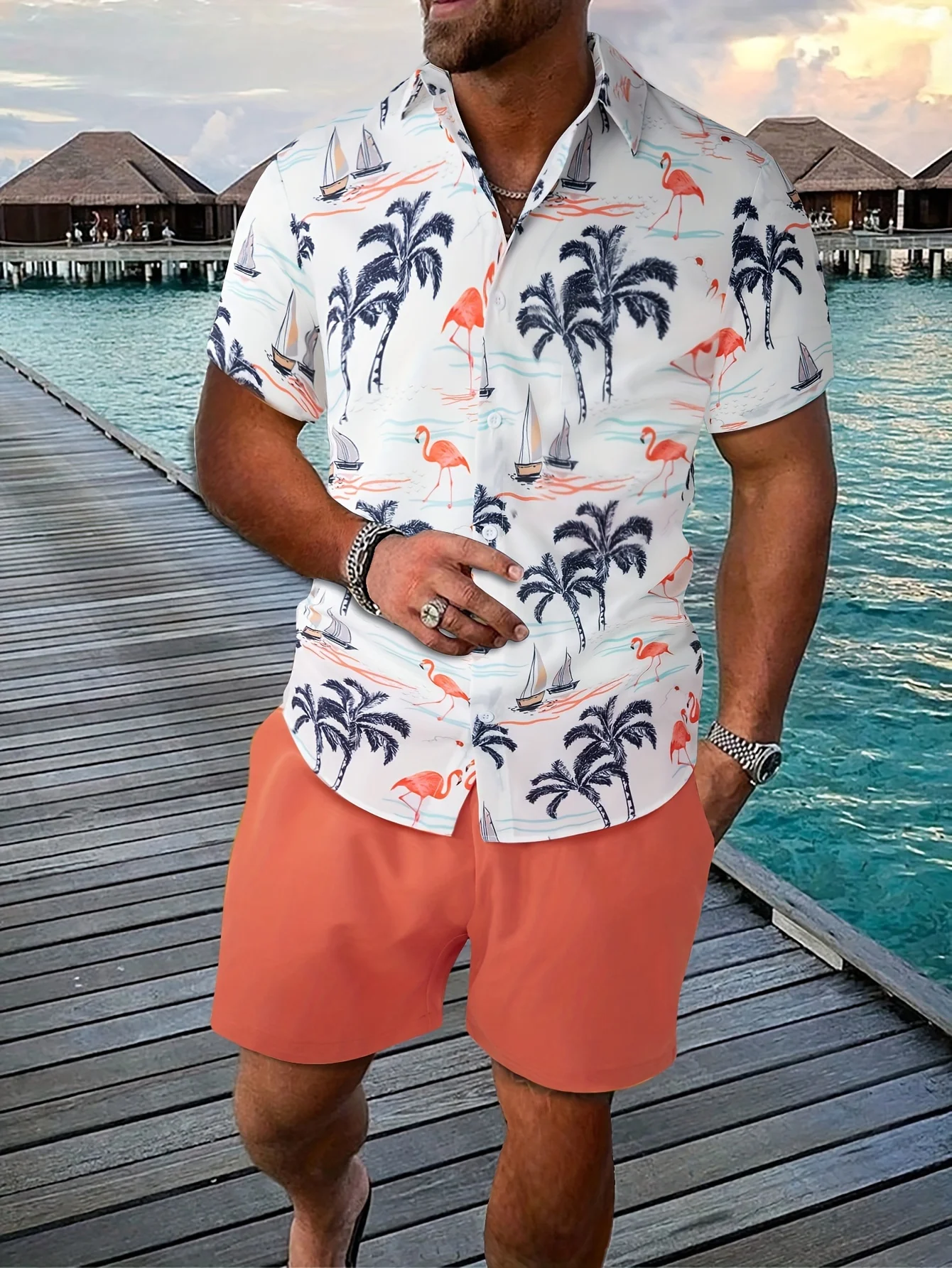 Beach Shirt Hawaiian - Completo hawaiano da uomo in 2