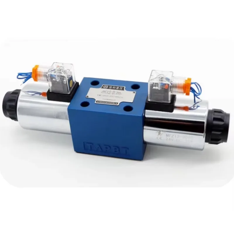 

4V210 - 06 5/2 - Way Hydraulic Directional Control Valve with 4WE10E31B 1/8 Single - Coil Pneumatic Air Control Solenoid Valve