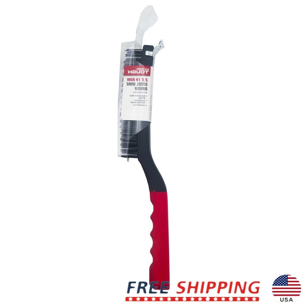 

Сверхмощная стальная проволочная щетка со скребком, эргономичная ручка, удаление ржавчины, краски, инструменты для очистки поверхности