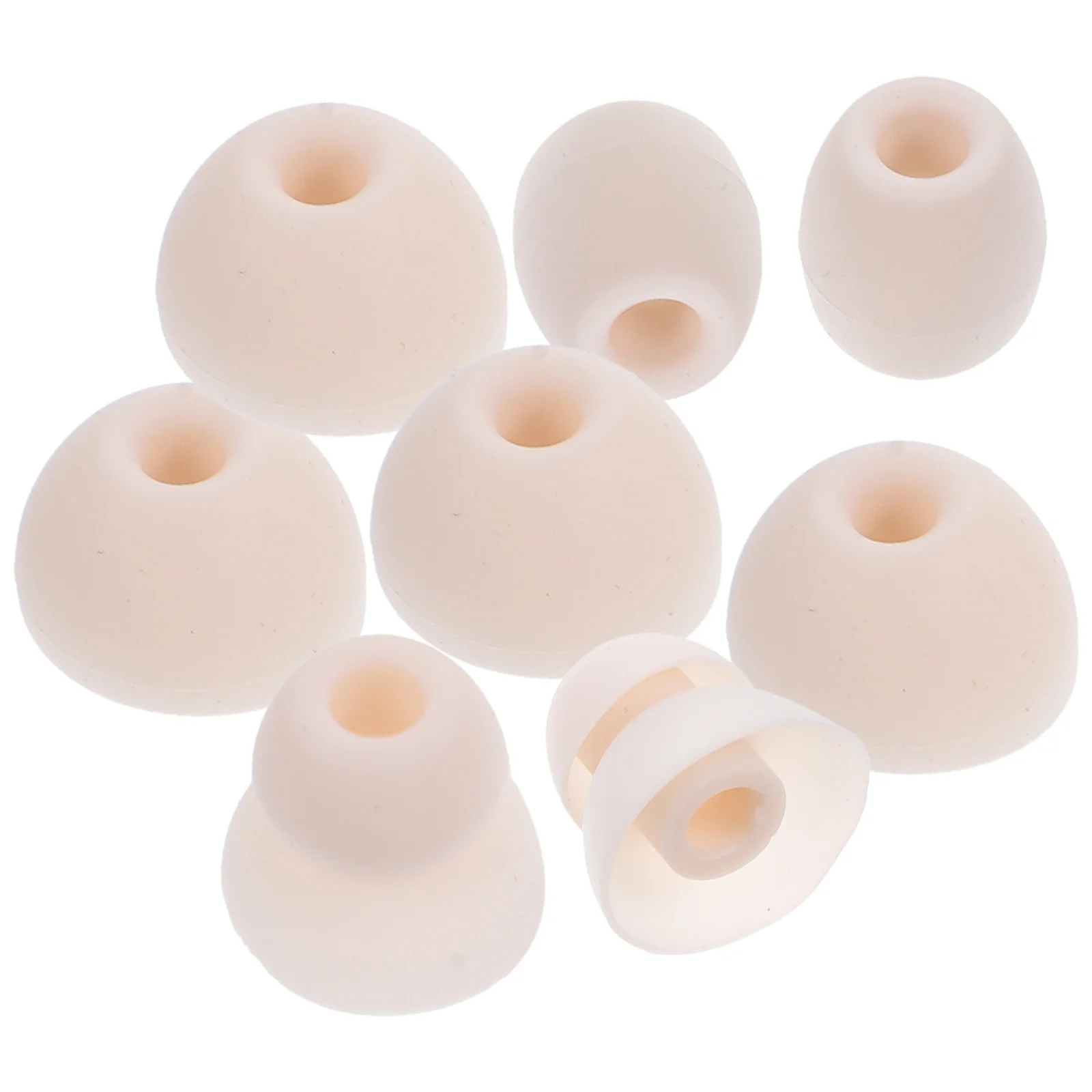 

8pcs Earphone Earbuds Cover Silicone Sleeve Tips Earth Tones Soft Washable Durable Removable Noise Isolating Sport