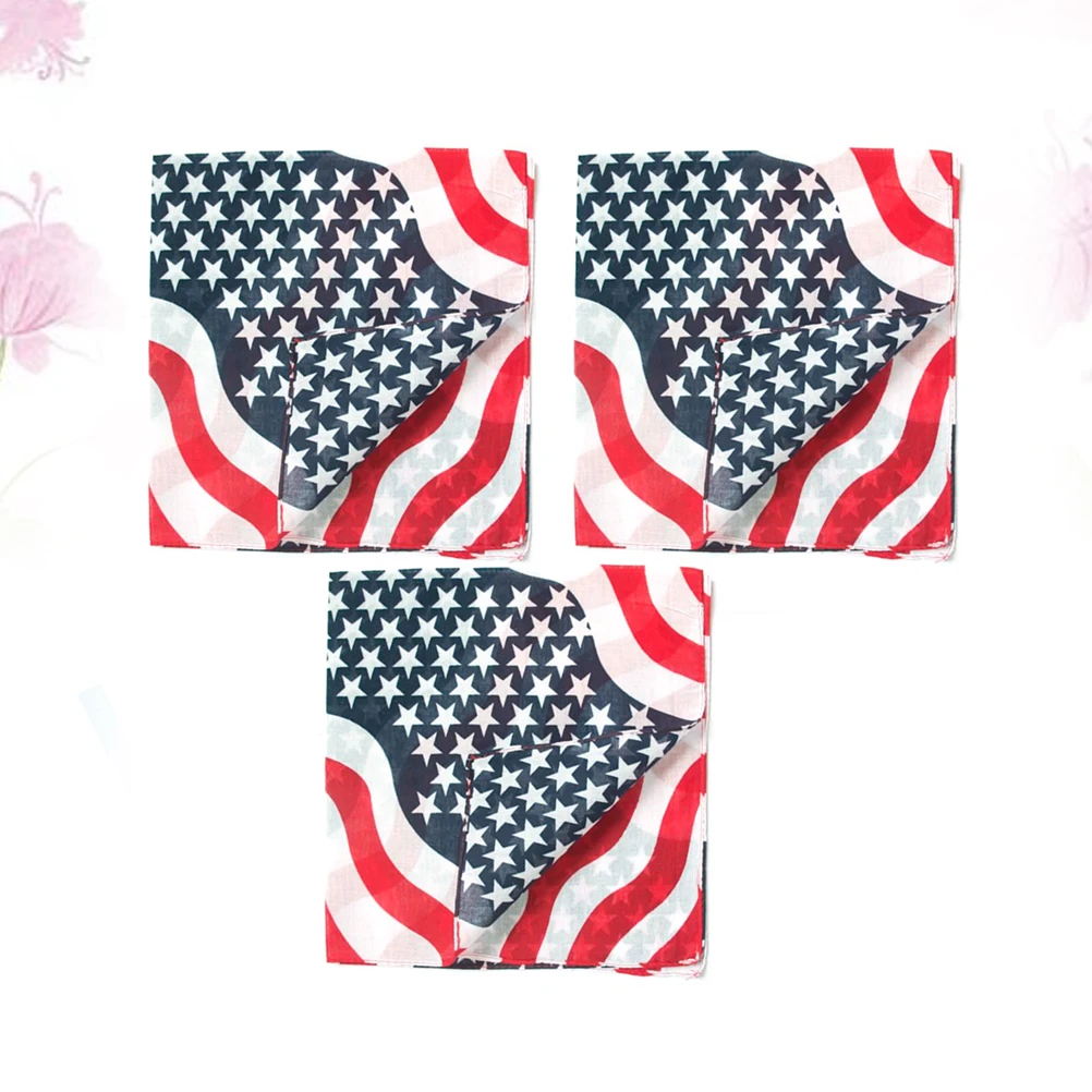 

3pcs Sport Bandana Cotton Headband Square Handkerchief Outdoor Scarf for Hiking Riding Face Wiping Sweat Absorbent Comfortable