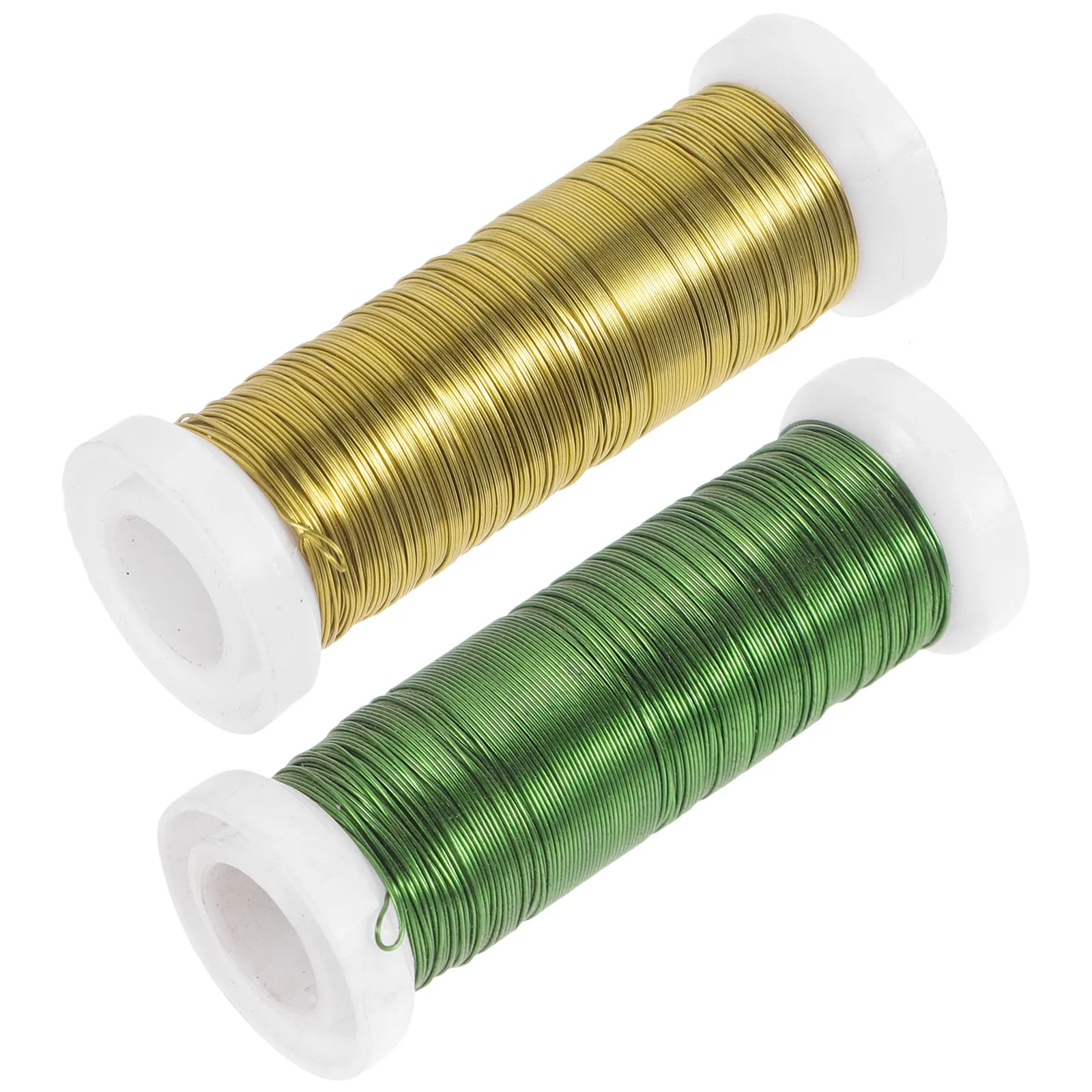 

2 Rolls Floral Stem Wire for Flower Arrangements Supplies DIY Bouquet Crafting Wreath Making Iron Wires Accessory Tool