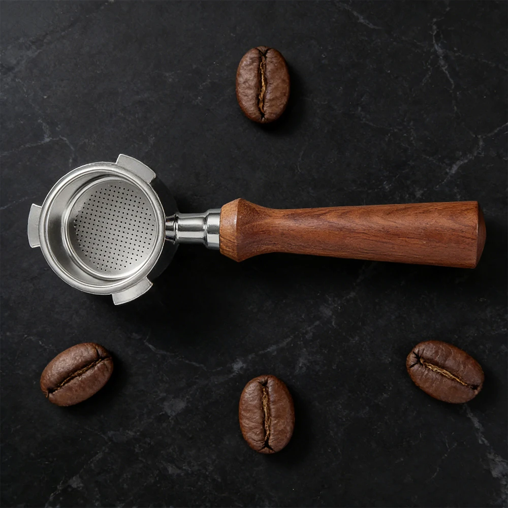 Custom Stainless Steel 58mm Espresso Portafilter Filter Holder With Custom Logo